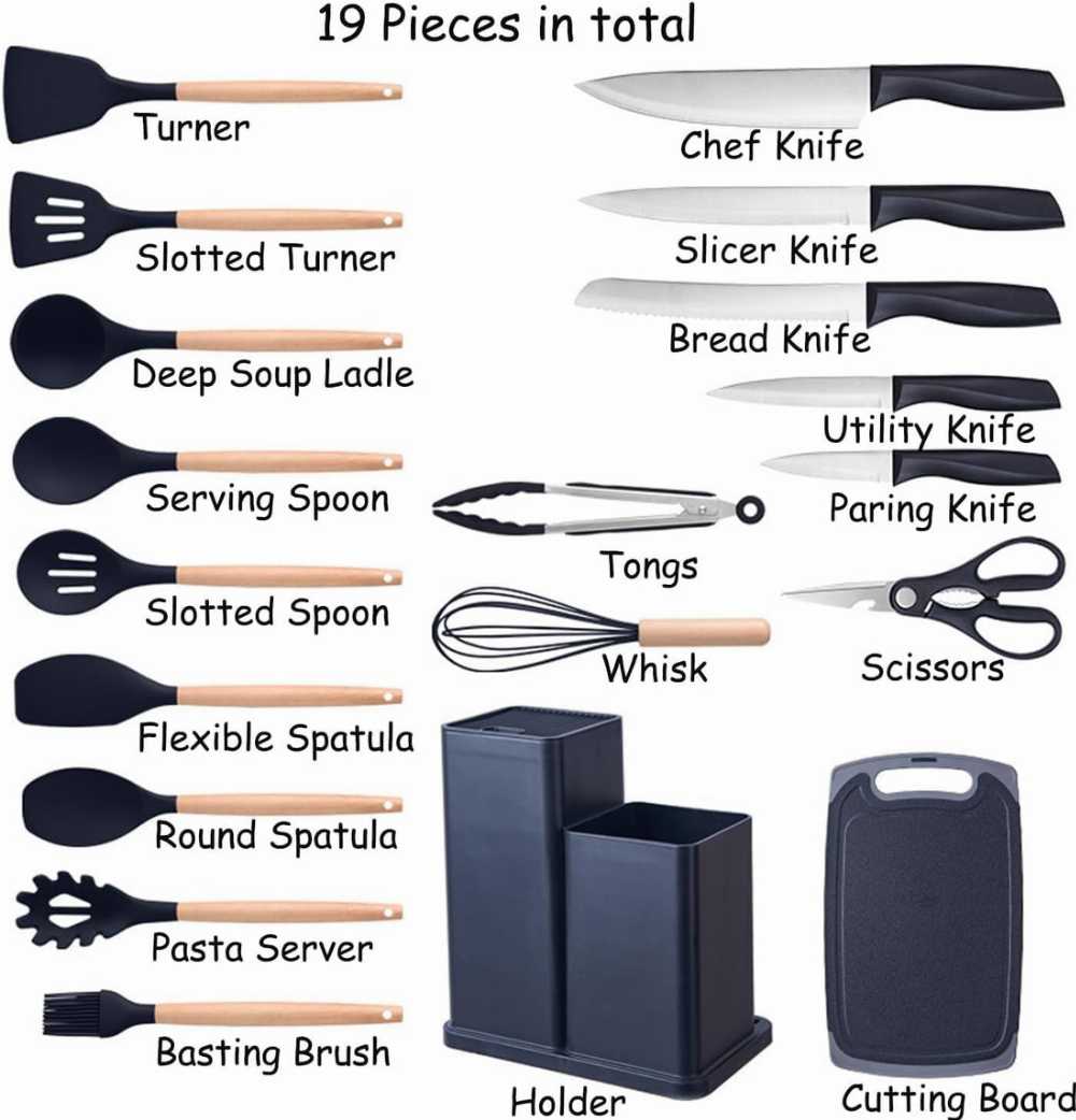 19 Pcs Kitchen Utensils Set