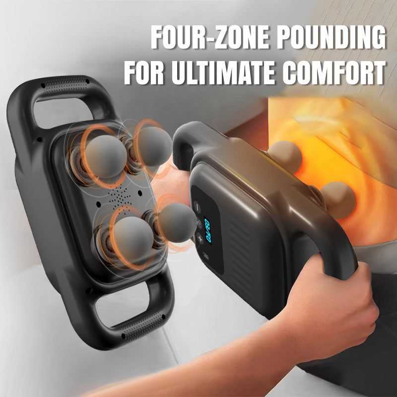 4-Head Electric Body Massager – Deep Tissue Relaxation Device